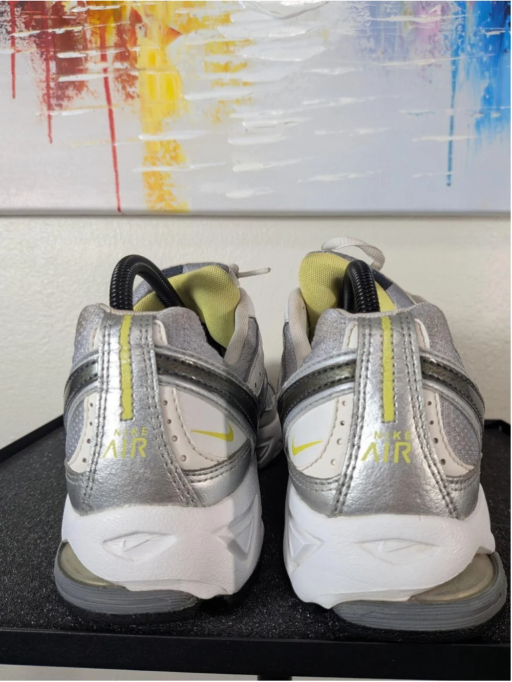 Nike Air Insight Shoes Womens Size 10 Gray Yellow Running Sneakers 312877-071